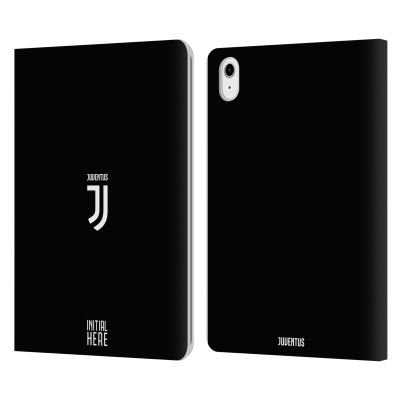 Head Case Designs Officially Licensed Custom Customized Personalized Juventus Football Club Plain Crest Graphics Leather Wallet Case Compatible with Apple iPad Air 11 2020/2022/2024/2025