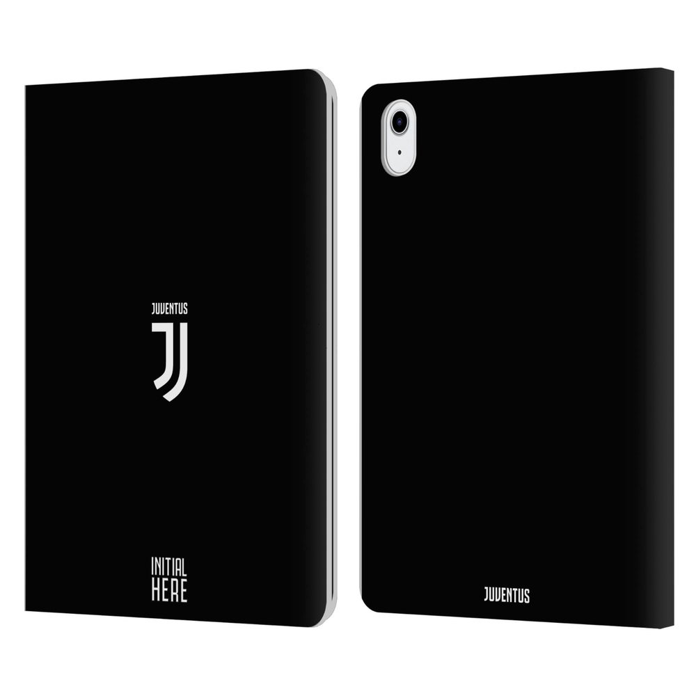 Head Case Designs Officially Licensed Custom Customized Personalized Juventus Football Club Plain Crest Graphics Leather Wallet Case Compatible with Apple iPad Air 11 2020/2022/2024/2025