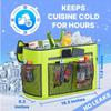 TidyFriend Kayak Cooler Behind Seat, Waterproof Cooler for Kayaking, Compatible with Lawn Chair Style Seats, Stores Drinks and Keeps Them Cool All Day (Light Green) view 2