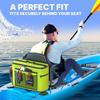 TidyFriend Kayak Cooler Behind Seat, Waterproof Cooler for Kayaking, Compatible with Lawn Chair Style Seats, Stores Drinks and Keeps Them Cool All Day (Light Green) view 4