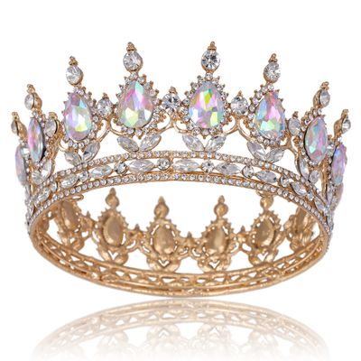 Princess Crowns and Tiaras - Crystal Princess Crown, Birthday, Prom, Costume Party, Queen Rhinestone Crowns