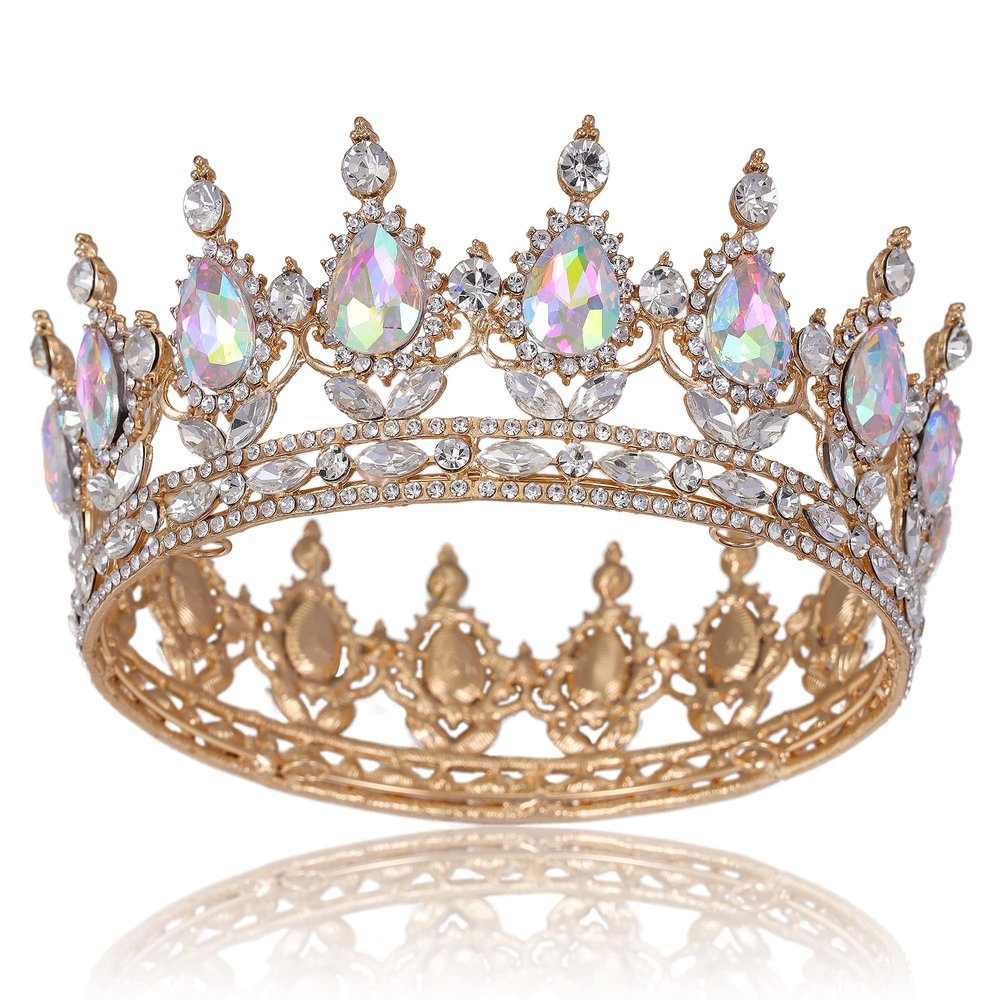 Princess Crowns and Tiaras - Crystal Princess Crown, Birthday, Prom, Costume Party, Queen Rhinestone Crowns