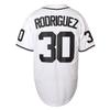 Bel Air Jersey Shirt Sleeve Benny 'The Jet' Rodriguez #30 The Sandlot Legends 3D Print Fashion Baseball Jersey S-3XL (30 Rodrigue White, XX-Large) view 3