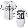 Bel Air Jersey Shirt Sleeve Benny 'The Jet' Rodriguez #30 The Sandlot Legends 3D Print Fashion Baseball Jersey S-3XL (30 Rodrigue White, Medium) view 1