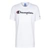 Champion Script SS Boys Active Shirts & Tees Size S, Color: White/Navy view 1