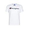 Champion Script SS Boys Active Shirts & Tees Size S, Color: White/Navy view 2