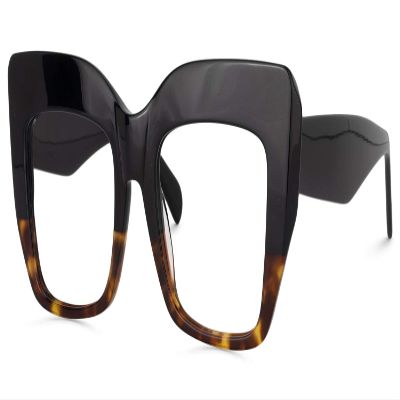 Zeelool Stylish Thick Cat Eye Blue Light Blocking Glasses for Women Charmaine ZOA01901-04 Tortoise