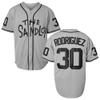 Bel Air Jersey Shirt Sleeve Benny 'The Jet' Rodriguez #30 The Sandlot Legends 3D Print Fashion Baseball Jersey S-3XL (30 Rodrigue Grey, Small) view 1