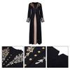 Adela Boutique Women's Two-Piece Muslim Prayer Dress Hijab Scarf Islamic Abaya Full Length Dress (B-Black, x_l) view 4