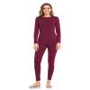 WEERTI Thermal Underwear for Women Long Johns with Fleece Lined Base Layer Women Cold Weather Top Bottom Red view 1