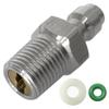 HMKUGO 8mm Quick-Disconnect Plug Adapter, Stainless Steel 1/8" NPT Male Thread PCP Paintball Charging Fittings with Sealing O-Ring view 1