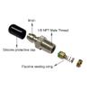 HMKUGO 8mm Quick-Disconnect Plug Adapter, Stainless Steel 1/8" NPT Male Thread PCP Paintball Charging Fittings with Sealing O-Ring view 4