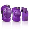 JBM Adult/Youth Knee Pads Elbow Pads and Wrist Guards Full Protective Gear for Skateboarding Skate Inline Riding Beginner Scooter Roller Skater (Purple, Adult ) view 1