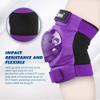 JBM Adult/Youth Knee Pads Elbow Pads and Wrist Guards Full Protective Gear for Skateboarding Skate Inline Riding Beginner Scooter Roller Skater (Purple, Adult ) view 3