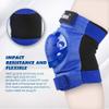 JBM Adult Knee Pads Elbow Pads and Wrist Guards Full Protective Gear for Skateboarding Skate Inline Riding Beginner Scooter Roller Skater (Blue, Large) view 3