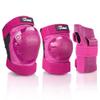 JBM Adult Knee Pads Elbow Pads and Wrist Guards Full Protective Gear for Skateboarding Skate Inline Riding Beginner Scooter Roller Skater (Pink, Large) view 1