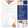 EZGOODZ White Disposable Lab Coats for Adults, 41 Inch Long, 2X-Large. Pack of 10 SMS 40 GSM Disposable Coats Medical. Adult Lab Coat with Front Snaps, Knit Cuffs and Collar, 3 Pockets view 3