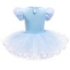 HIHCBF Princess Girls Leotards Ballet Dance Skirted Tutus Short Sleeve Dancewear Halloween Christmas Party Fancy Dress 3T view 3