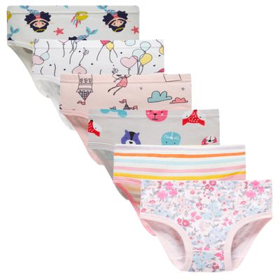 Sladatona Little Girls Cotton Underwear Kids Soft Comfort Castle Panty 10-12years