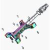 Lightweight 3 Bearing Non-Slip Bike Pedals, Mountain Bike Pedals of Aluminum Alloy with Quick Disassemble and Dustproof Waterproof Design, Suitable for Folding Bikes/Mountain Bikes,Colorful view 2