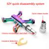 Lightweight 3 Bearing Non-Slip Bike Pedals, Mountain Bike Pedals of Aluminum Alloy with Quick Disassemble and Dustproof Waterproof Design, Suitable for Folding Bikes/Mountain Bikes,Colorful view 4