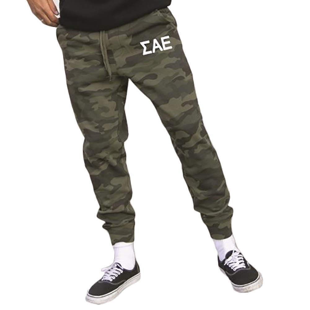 Sigma Alpha Epsilon Camo Fleece Pants X-Small