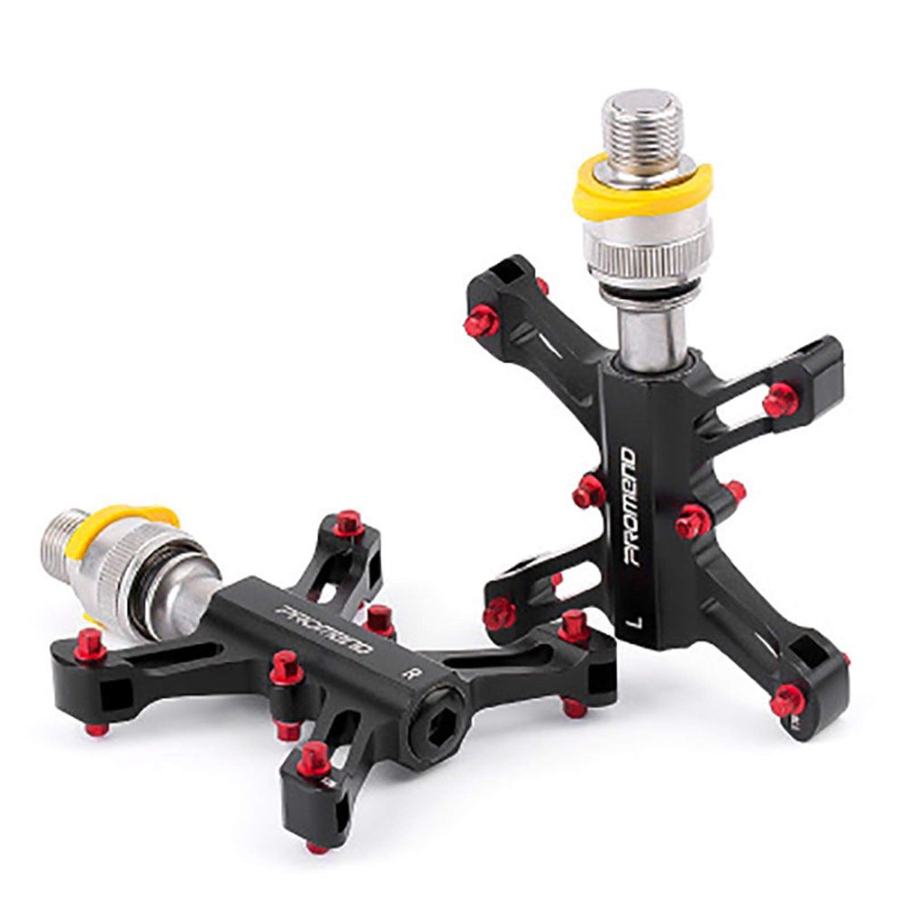 Lightweight 3 Bearing Non-Slip Bike Pedals, Mountain Bike Pedals of Aluminum Alloy with Quick Disassemble and Dustproof Waterproof Design, Suitable for Folding Bikes/Mountain Bikes,Black