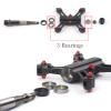 Lightweight 3 Bearing Non-Slip Bike Pedals, Mountain Bike Pedals of Aluminum Alloy with Quick Disassemble and Dustproof Waterproof Design, Suitable for Folding Bikes/Mountain Bikes,Black view 4
