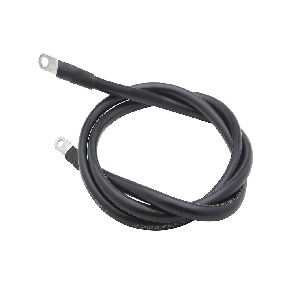Seachoice 2 AWG Marine Grade Cable, Black, 6 Ft.