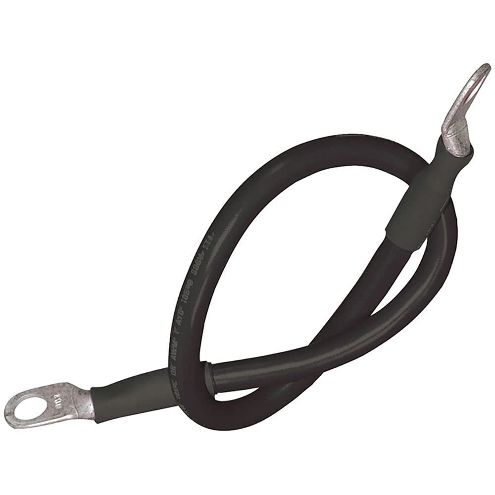 Seachoice 2 AWG Marine Grade Cable, Black, 4 Ft.