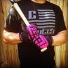 Clutch Sports Apparel American Flag Baseball & Softball Batting Gloves, Super Grip Finger Fit, Performance Mesh & Perforated Sheepskin Palm for Adults & Youth (Pink, X-Large) view 2