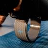 FLX Yoga Wheel Large | Durable Comfortable, 5 Inches Wide 12.5 Inch Diameter Prop Wheel To Release Tension, Improve Flexibility, Alleviate Back Pain, Stretch And Strengthen Core Muscles (Grey) view 2