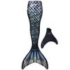 Fin Fun Mermaidens - Mermaid Tails for Swimming for Women, Teens and Adults with Monofin, Small, Barracuda Black view 1