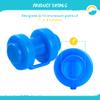 SkyBound Handled-Style Trampoline Pole Caps, Trampoline Safety Net Pole-Top Holders, 1 Inch, Set of 6 view 3