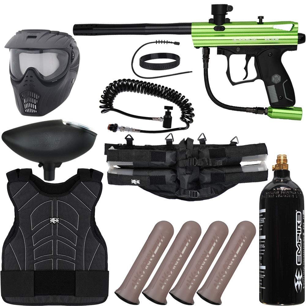 Action Village Kingman Spyder Victor Light Gunner Paintball Gun Package Kit (Gloss Slime)