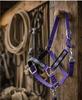 CHALLENGER Nylon Horse Padded Beaded Inlay Halter w/Lead Rope Purple 606175PR view 4
