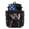 Boombah Superpack Bat Bag - Backpack Version (no wheels) - Holds 4 Bats - USA Black Ops Black/Royal Blue/Red view 1