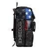 Boombah Superpack Bat Bag - Backpack Version (no wheels) - Holds 4 Bats - USA Black Ops Black/Royal Blue/Red view 2