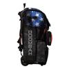 Boombah Superpack Hybrid Rolling Bat Bag - USA Black Ops Black/Royal Blue/Red - Wheeled & Backpack Version view 2