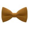 Bow Tie House Mens Pre-Tied Soft Crape Bow Tie for Wedding Formal Events Solid Tuxedo (Large, Butterscotch) view 1