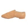 Slip On Jazz Shoe Leather and Elastic Dance Jazz Shoe for Girls and Boy Youth Children Tan view 3