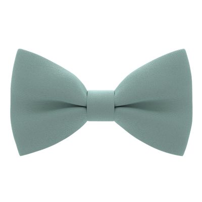 Bow Tie House Mens Pre-Tied Soft Crape Bow Tie for Wedding Formal Events Solid Tuxedo (Large, Sage Green)