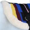 CHALLENGER Horse Western Treeless Faux Fur Padded Serape Acrylic Bareback Pad Stirrups 39211 view 2