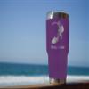 LaserGram 30oz Vacuum Insulated Tumbler Mug, Penguin, Personalized Engraving Included (Dark Purple) view 4