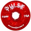 Atom Skates Quad Roller Wheels/Outdoor/Hardness 78A / 65x37 Glitter Red Pulse Glitter / 1 Pack - 4 Wheels view 1