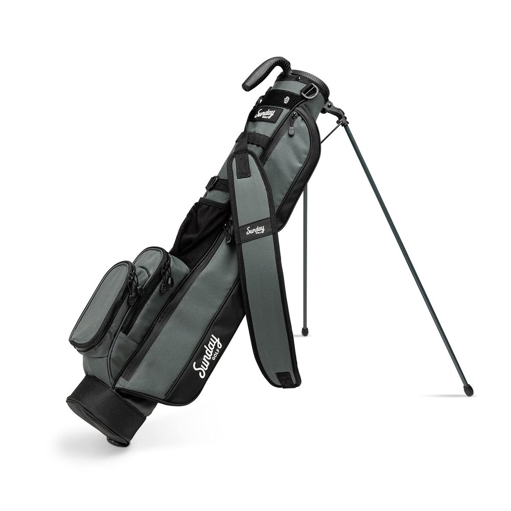 The Original Sunday Golf Loma Bag  Lightweight Golf Bag with Strap & Stand, Easy to Carry Pitch n Putt Stand Bag for Driving Range, Par 3 & Executive Courses, 31 Inches (Midnight Green)