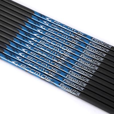ACCMOS 400 Spine Arrow Shaft 31 Inch Arrow Shafts DIY Target Practice Arrow Shafts Hunting Arrow Shaft Carbon Arrow Tube Compound Bow Recurve Bow Adult Youth Archery Indoor Outdoor Shooting 12pc