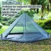 2 Persons Tipi Hot Tents with Inner Mesh, Lightweight, Standing Room for Hunting Family Team Backpacking Camping Hiking (Olive Drab with Mesh) view 4
