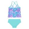 Yartina Kids Girls 2PCS Bikini Tankini Mermaid Scales Swimsuit Ruffle Tiered Top with Bottoms Bathing Suit Green 3 view 4