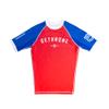 Dethrone Men's Logo Rash Guard - Red - M view 1